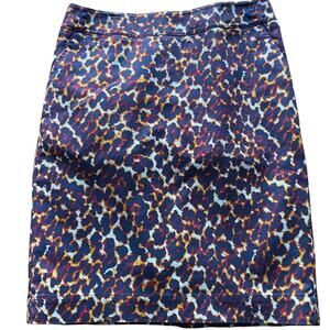 Leopard print pencil skirt Size 2 with pockets